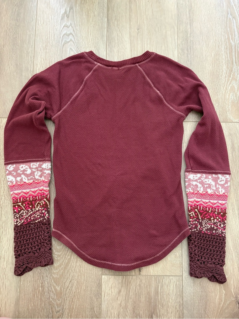 Free People In the Mix Cuff Top | Size S - Picture 4 of 8